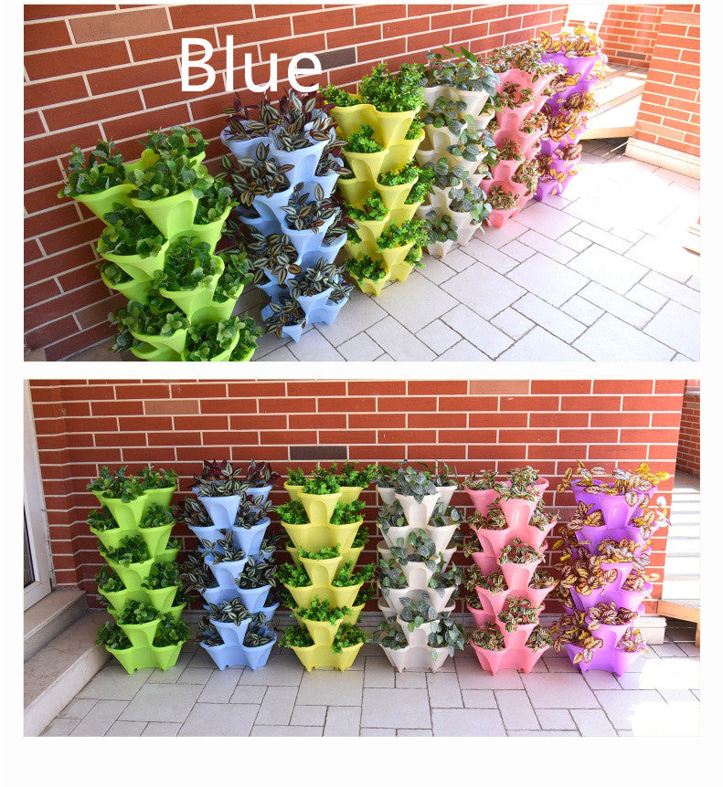 Multi-layer Stackable Moveable Planter