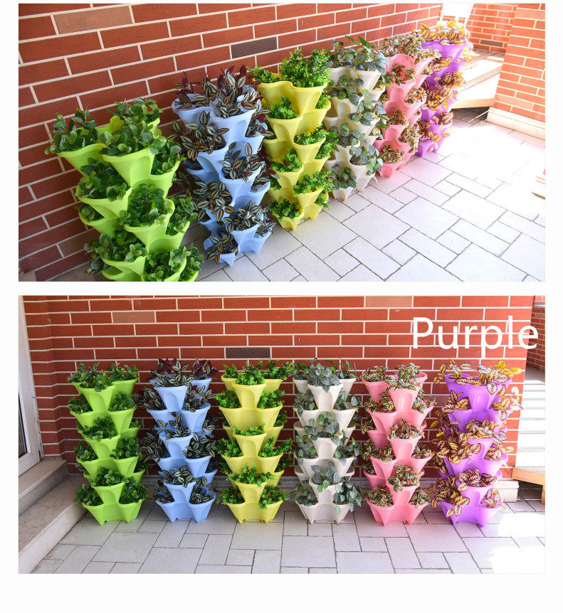 Multi-layer Stackable Moveable Planter