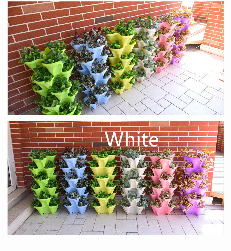 Multi-layer Stackable Moveable Planter