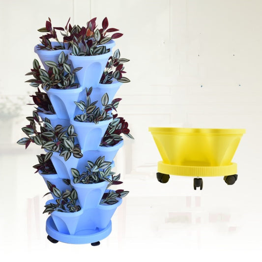 Multi-layer Stackable Moveable Planter