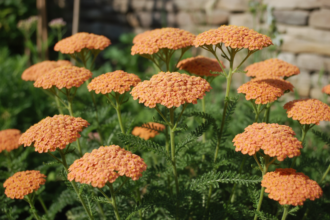 achillea yarrow 'Apricot Delight' perennial plants