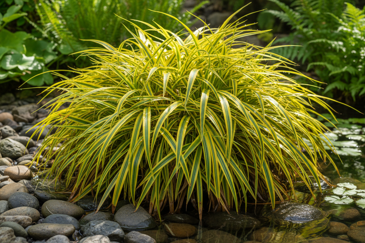 Acorus 'Ogon' Golden Variegated Sweet Flag perennial plants