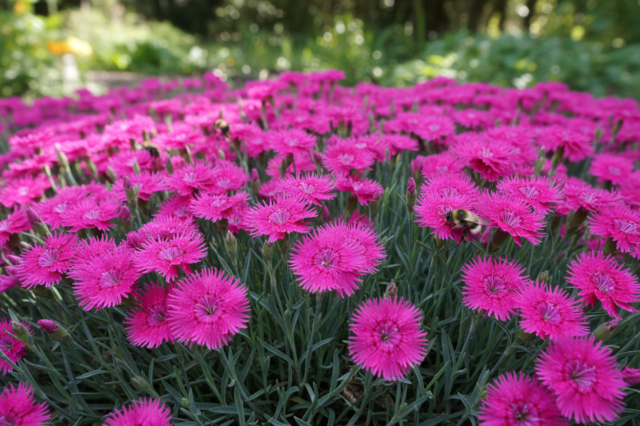 Dianthus 'Firewitch' perennial groundcover plants
