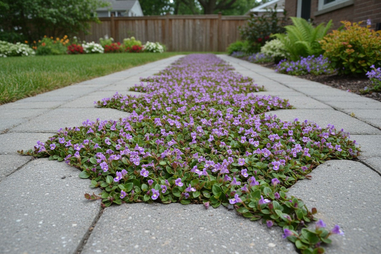 Mazus purple